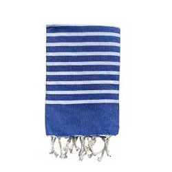 Fouta marinière bleu marine