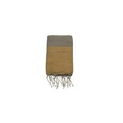 Fouta beige et jaune