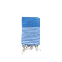 Fouta marinière bleu