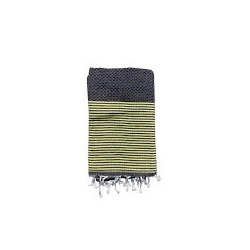 Fouta verte et noire